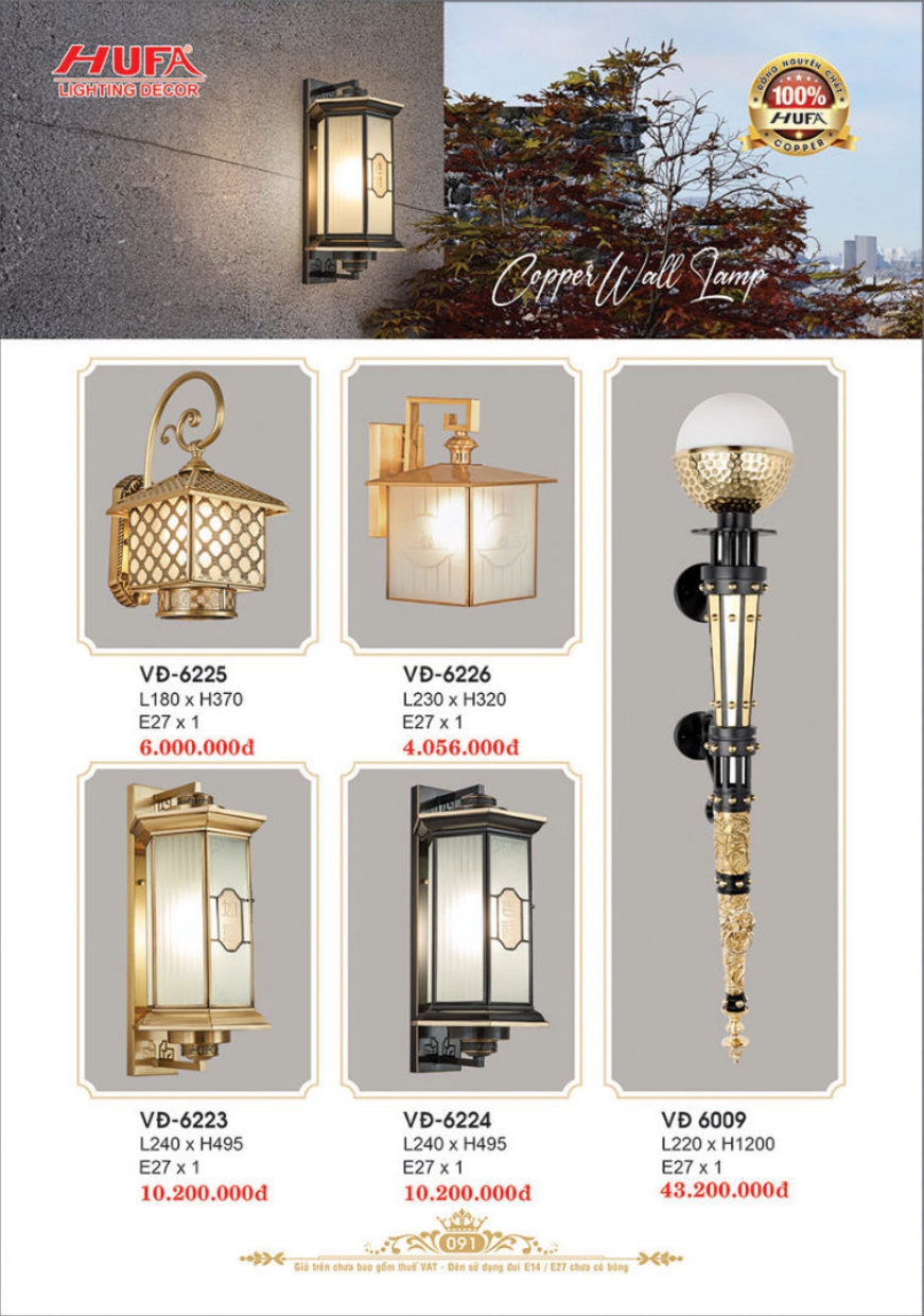 Bảng giá đèn trang trí HUFA